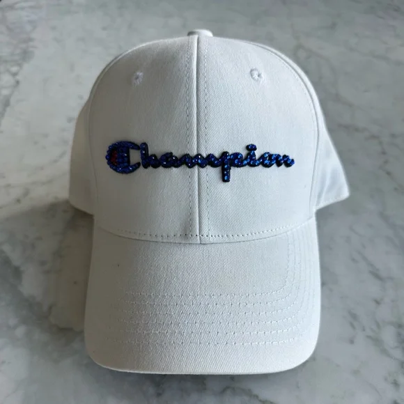 Champion | Accessories | Bedazzled White Bling Champion Hat  display picture 3